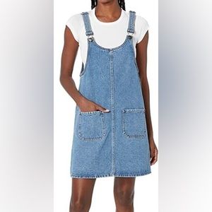 Lily Parker women’s XL denim overall dress with pockets